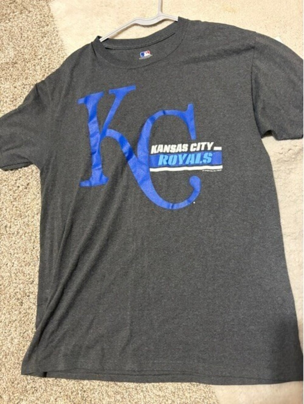 Kansas City Royals MLB Genuine Merchandise Gray T-Shirt Large - Make Offer!